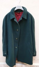 Giaccone Cappotto lana Verde - oversize - uomo donna - vintage - WOOL  - Tg. 54