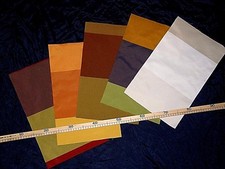 5 tagli di tessuto per tappezzeria cm. 25 x 40 