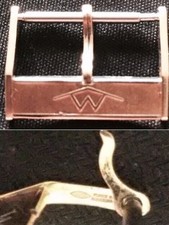 Original Movado Buckle Fibbia 16mm inner From 1970 Rose G.P. Excellent L@@K !