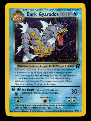 Dark gyarados prerelease - 8/82,