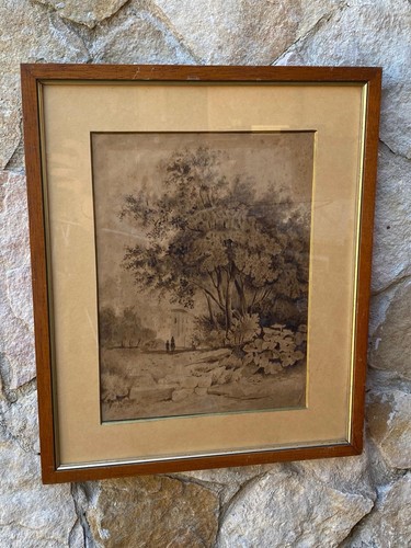 Quadro antico paesaggio - antico, -paesaggio-
