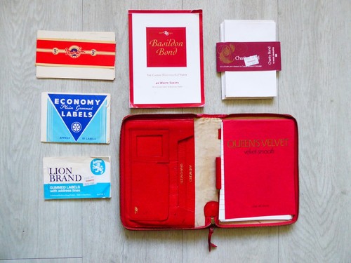 Vintage red leather zipped - vintage,