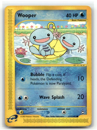 Wooper 117 147 pokemon - wooper, 117/147