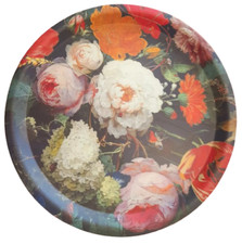 VASSOIO TONDO CON STAMPA FLOREALE BAMBOO 35x35x1,5 - MONTEMAGGI