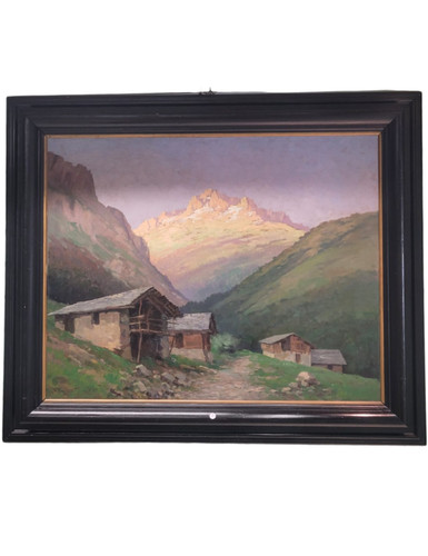 Quadro olio tela con - quadro, su