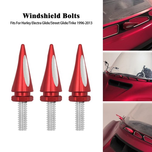 Viti parabrezza spike rosso - 3x,