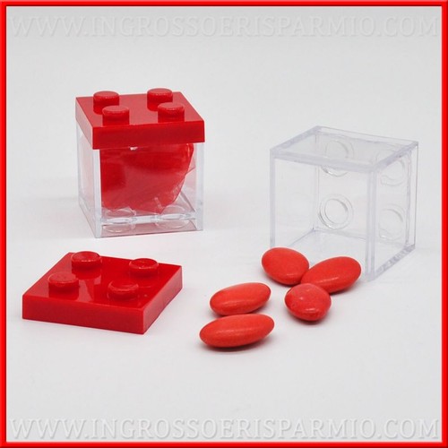 Portaconfetti cubo plexiglass - portaconfetti,