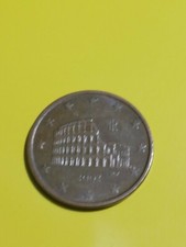 Moneta da 5 centesimi del 2002 Colosseo, molto rara e in condizioni ottime.