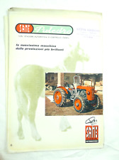 BROCHURE VECCHIO TRATTORE SAME PULEDRO 1961 AGRICOLTURA TREVIGLIO