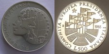 Moneta argento 500 - d’argento,
