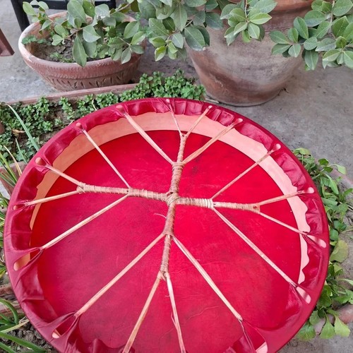 Tamburo sciamanico rosso - , 14