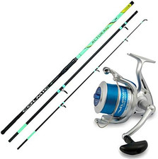Kit Da SURFCASTING Composto Da Canna COLMIC ALTURA 4,20 M 100-200 Gr + Mulinello