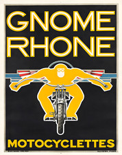 Poster retrò francese moto