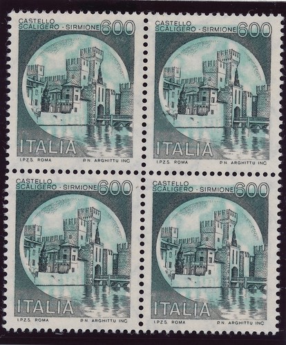 Italia 1980 castelli - 1980, quartina