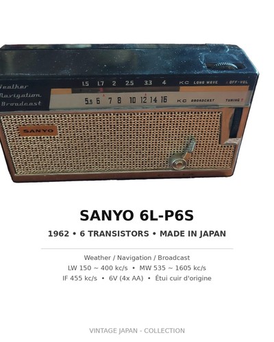 Vintage 1962 sanyo - vintage,