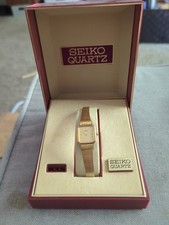 Orologio da polso Seiko vintage quarzo oro nella confezione originale