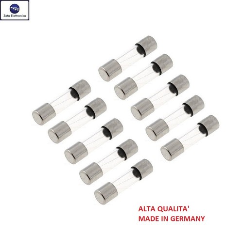 10pz fusibile 315ma ritardato - fusibile,