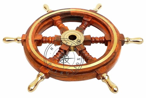 Volante nave nautica legno - volante, in