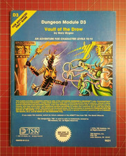 D3 Vault of the Drow - Ottimo vintage TSR Dungeons & Dragons