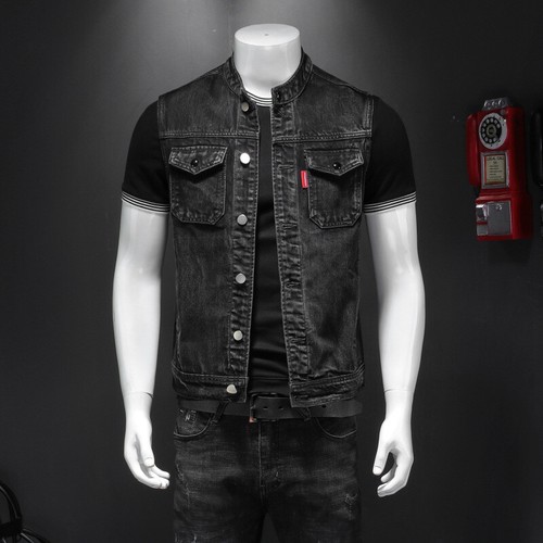 Giubbotto uomo moto nero collo