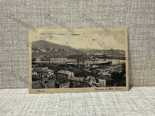 Cartolina genova panorama - genova, da