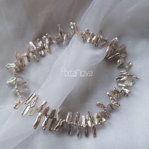 Collana perle bianche - collana,
