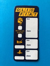 Adesivo Olio Fiat Vintage -