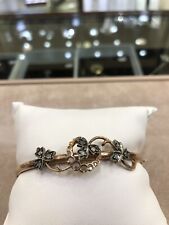 Bracciale Antico Oro 12Kt con Diamantini periodo antecedente alla guerra