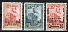 san marino  1942 Riconsegna