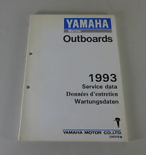 Dati Di Manutenzione Yamaha Motori Fuoribordo Stand 01/1993