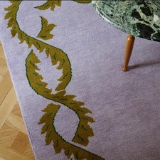 Tappeto di lana trapuntato a