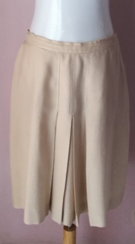 Gonna vintage beige pieghe - gonna,