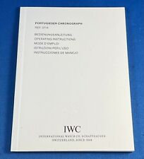 IWC PORTOGHESE CHRONOGRAPH 3714 INSTRUCTION VINTAGE