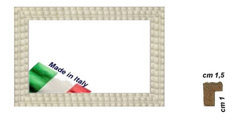 Cornice legno bianca opaca - cornice,