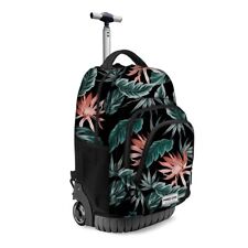 PRO DG SAVAGE Flowers Grande Zaino Con Ruote Trolley 34 litri Ragazzi Scuola 
