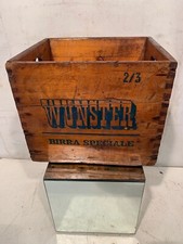 Cassa In Legno Pubblicitaria Birra Wunster