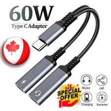 Dual USB-C Splitter Headphone