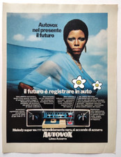 Pubblicita' Autovox Linea Azzurra Autoradio Vintage Advertising Werbung 1973 (R4