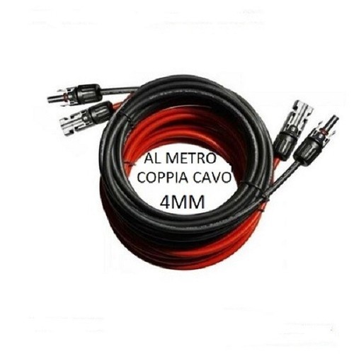 Set cavo solare - solare, rosso