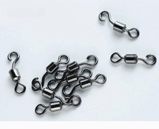 100PCS Gancio Occhio Aperto Girevole Ottone Linea di Pesca Leader Connettore