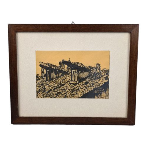 Quadro disegno china carta - disegno, su