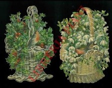 Ritagli cromolitografici - Cesti natalizi.