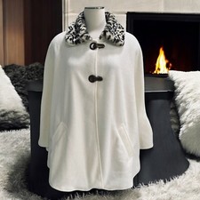 Cappotto mantello bianco Le