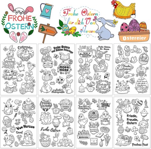 Set 105 timbri pasquali - set,