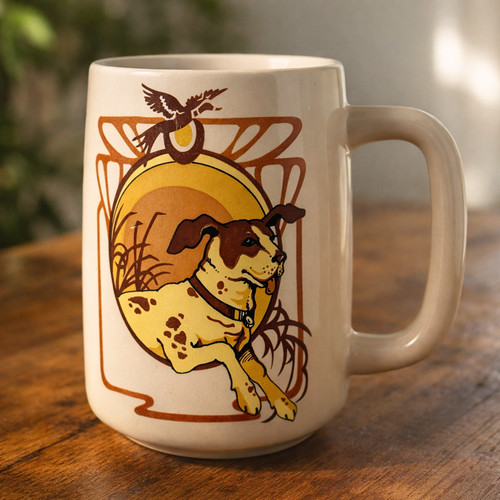 Tazza caffè cane vintage