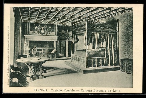 Postcard torino castello - torino,,