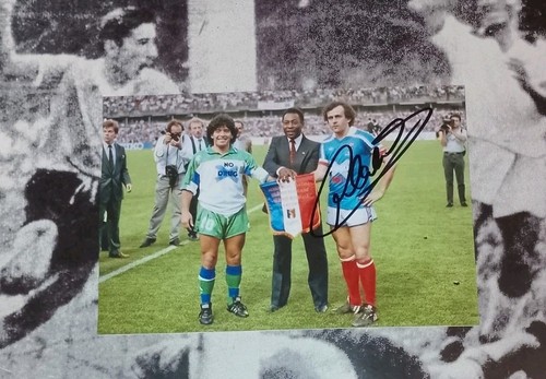 Autografo michel platini - autografo,