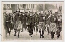 NAPOLI - L'ON. MUSSOLINI COL QUADRIUMVIRATO ALLA TESTA DEL GRANDE CORTEO