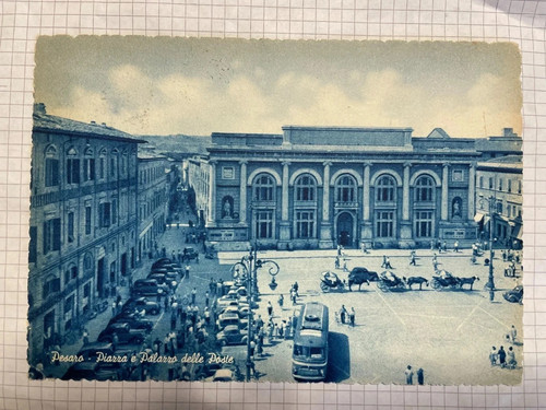 Cartolina pesaro piazza - cartolina,