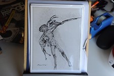 FOTO D'AUTENTICA D'EPOCA DEL PITTORE REMO BRINDISI CON AUTOGRAFO